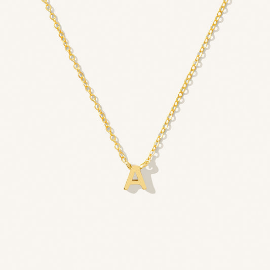 Tiny Initial Necklace