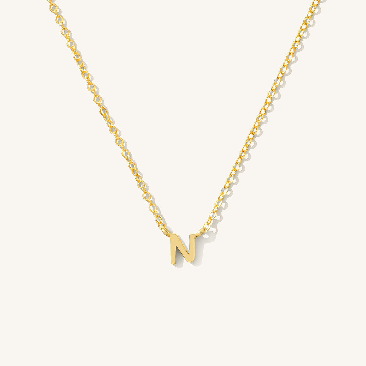 Tiny Initial Necklace