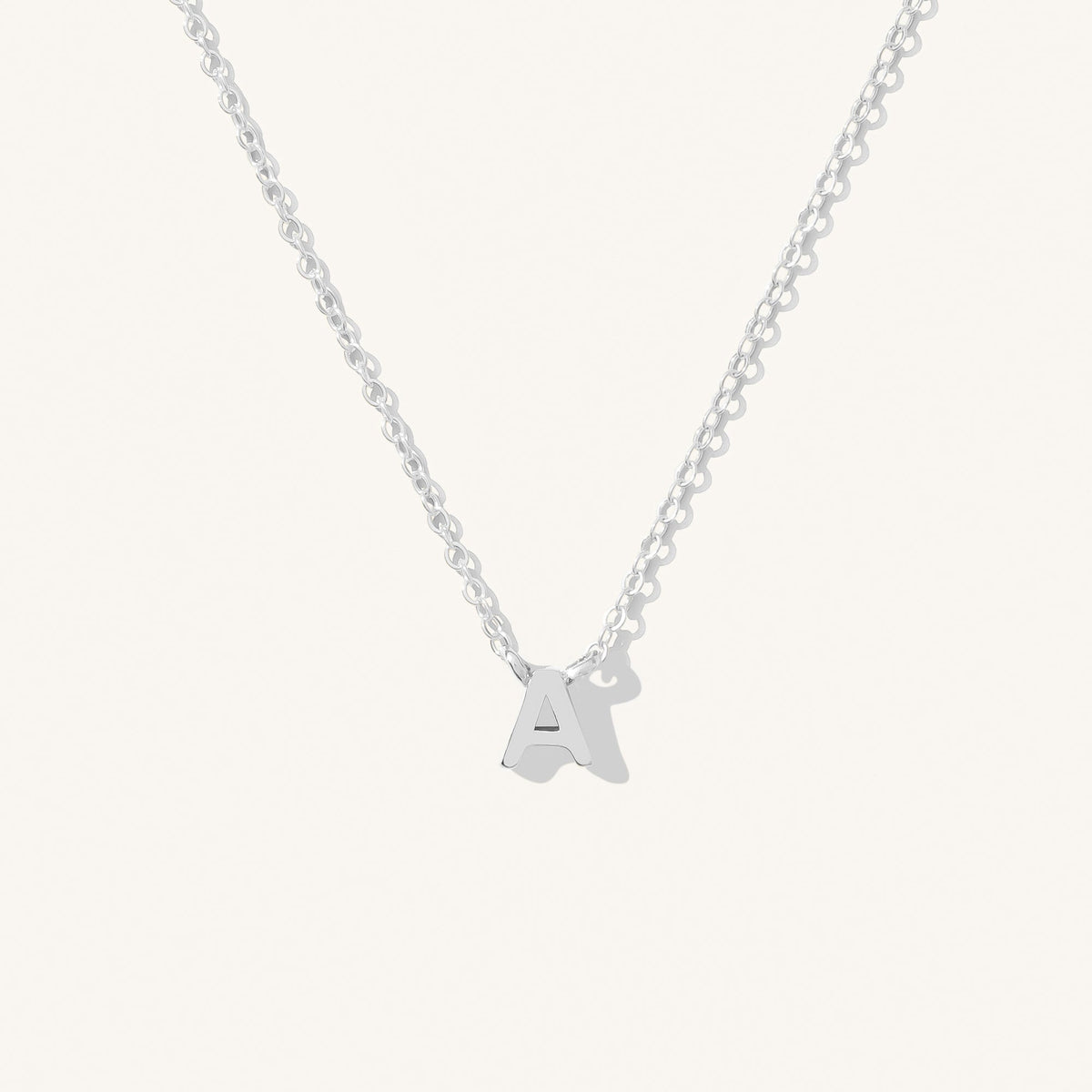 Tiny Initial Necklace