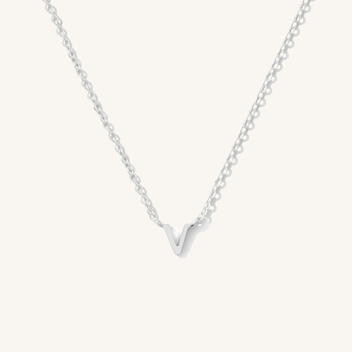 Tiny Initial Necklace