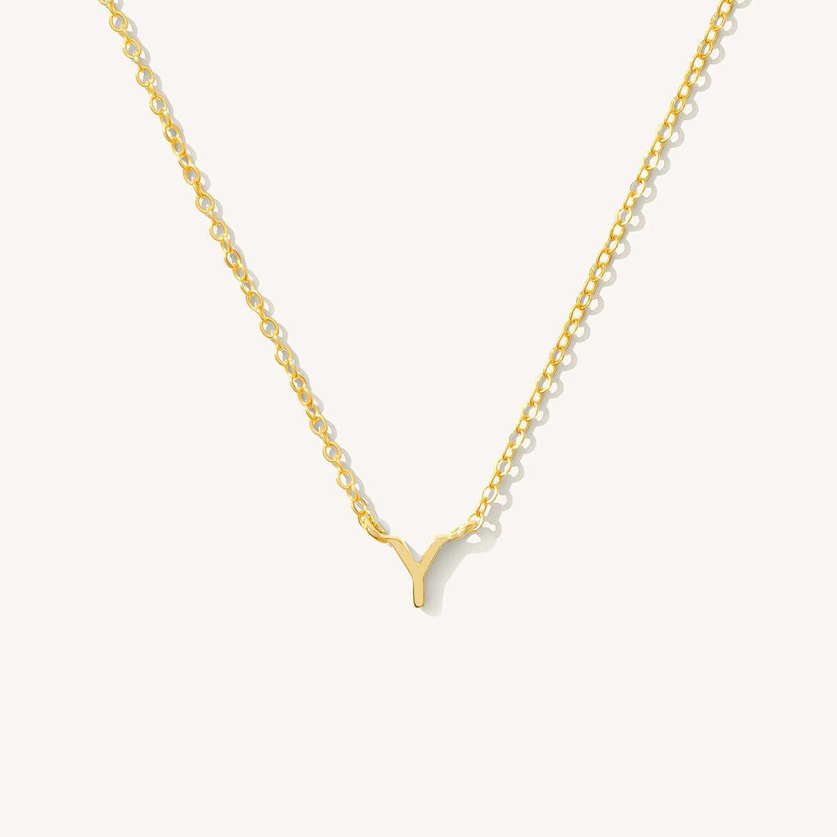 Tiny Initial Necklace