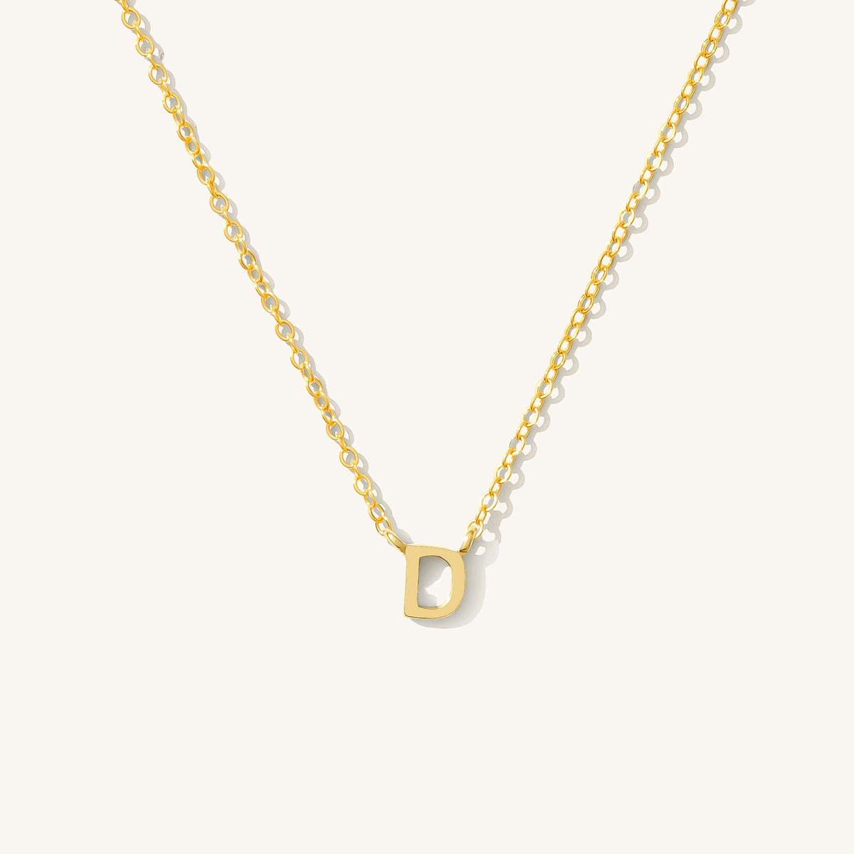 Tiny Initial Necklace