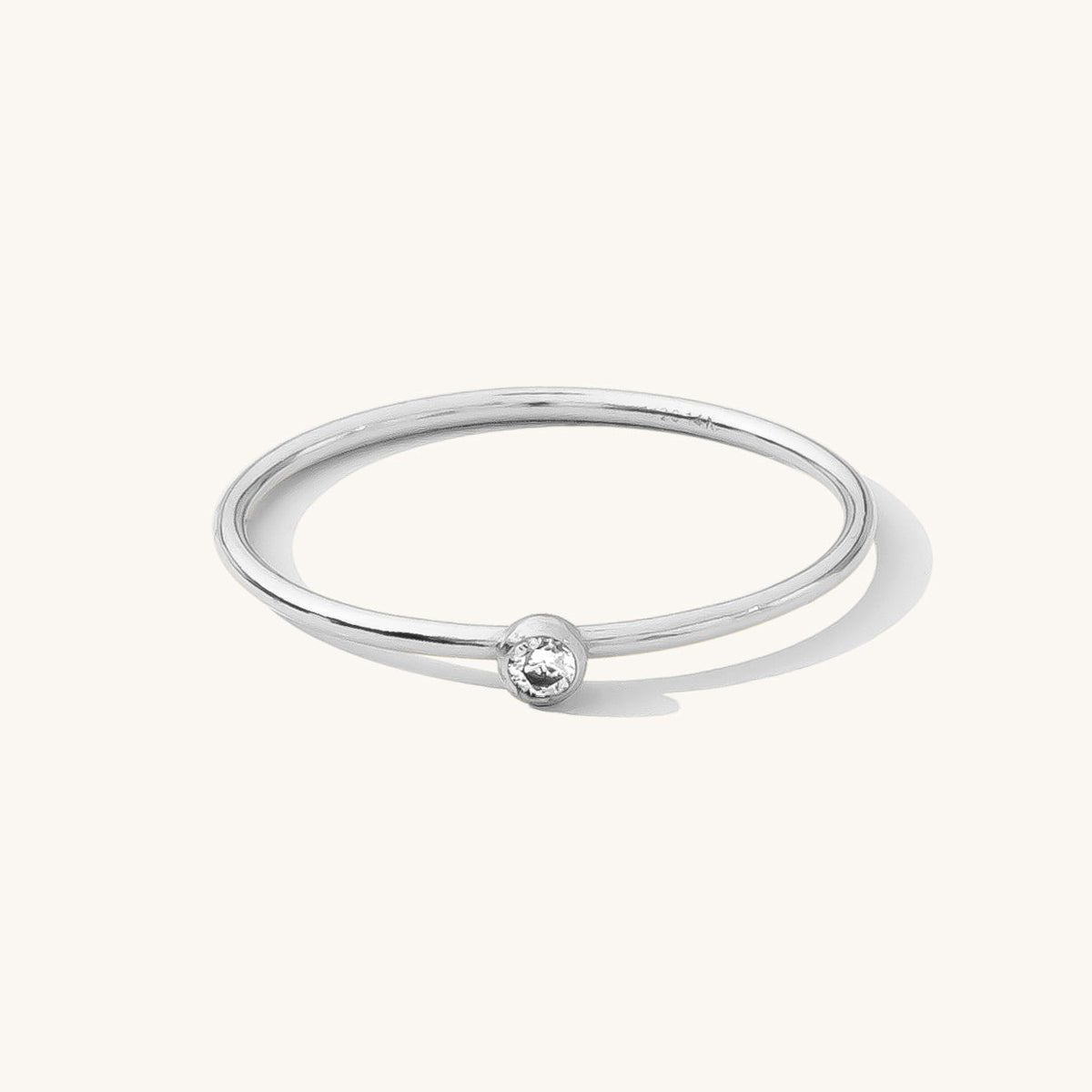 Tiny Solitaire Ring